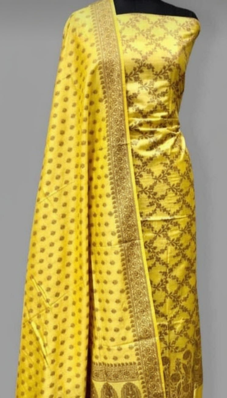 Banarasi Chiniya Silk Zari Work Unstitched Suit