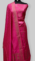 Banarasi Chiniya Silk Zari Work Unstitched Suit
