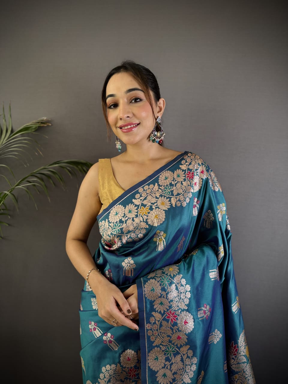 Banarasi Rao Mango Soft Silk Saree