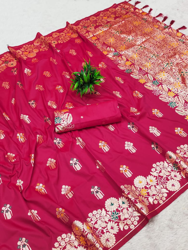Banarasi Rao Mango Soft Silk Saree