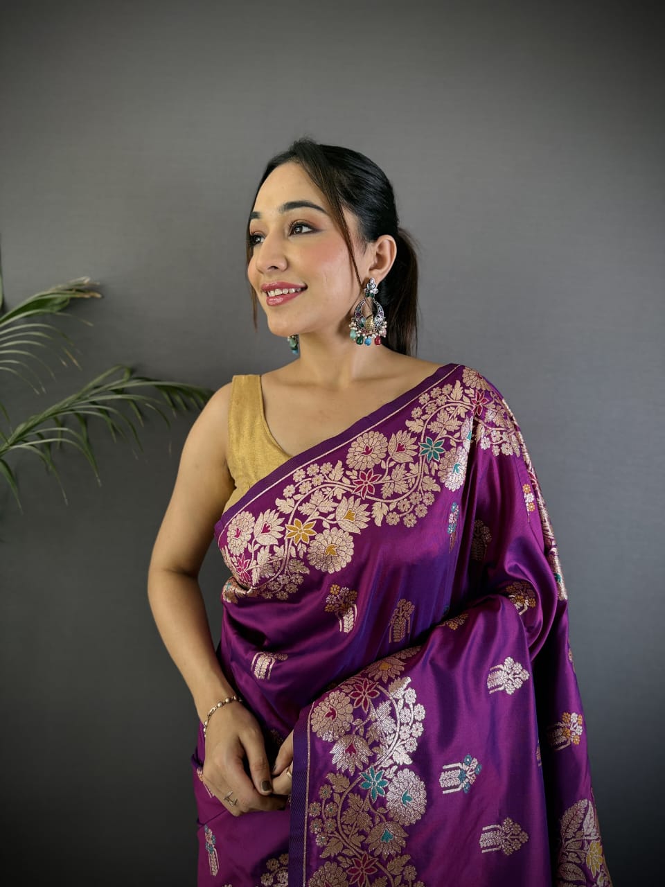 Banarasi Rao Mango Soft Silk Saree