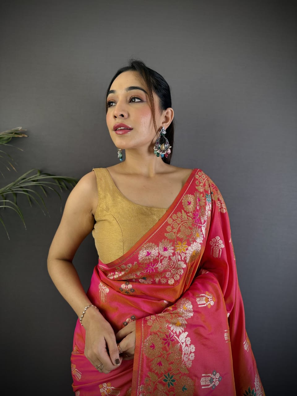 Banarasi Rao Mango Soft Silk Saree
