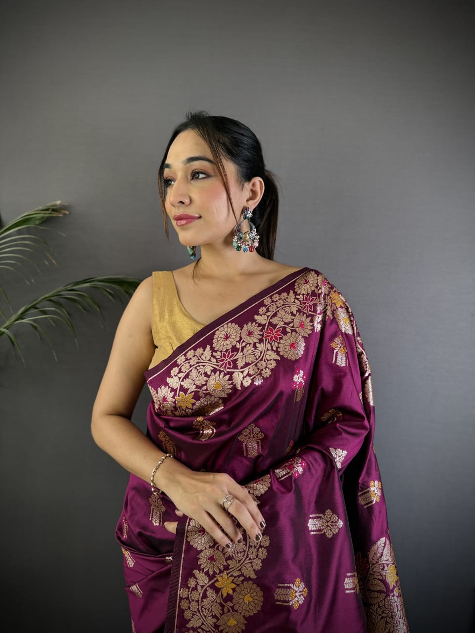 Banarasi Rao Mango Soft Silk Saree