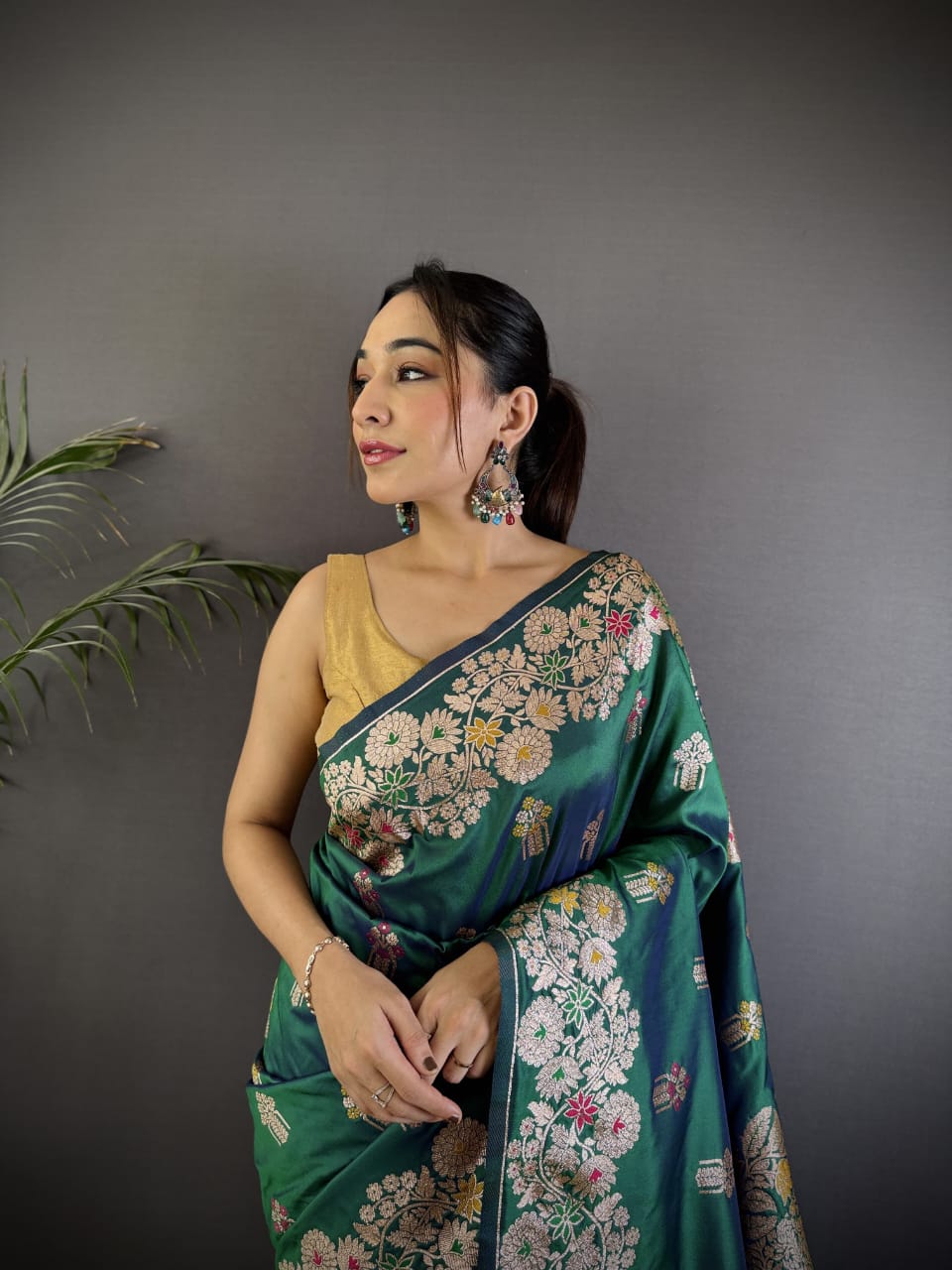 Banarasi Rao Mango Soft Silk Saree