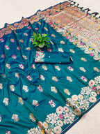 Banarasi Rao Mango Soft Silk Saree