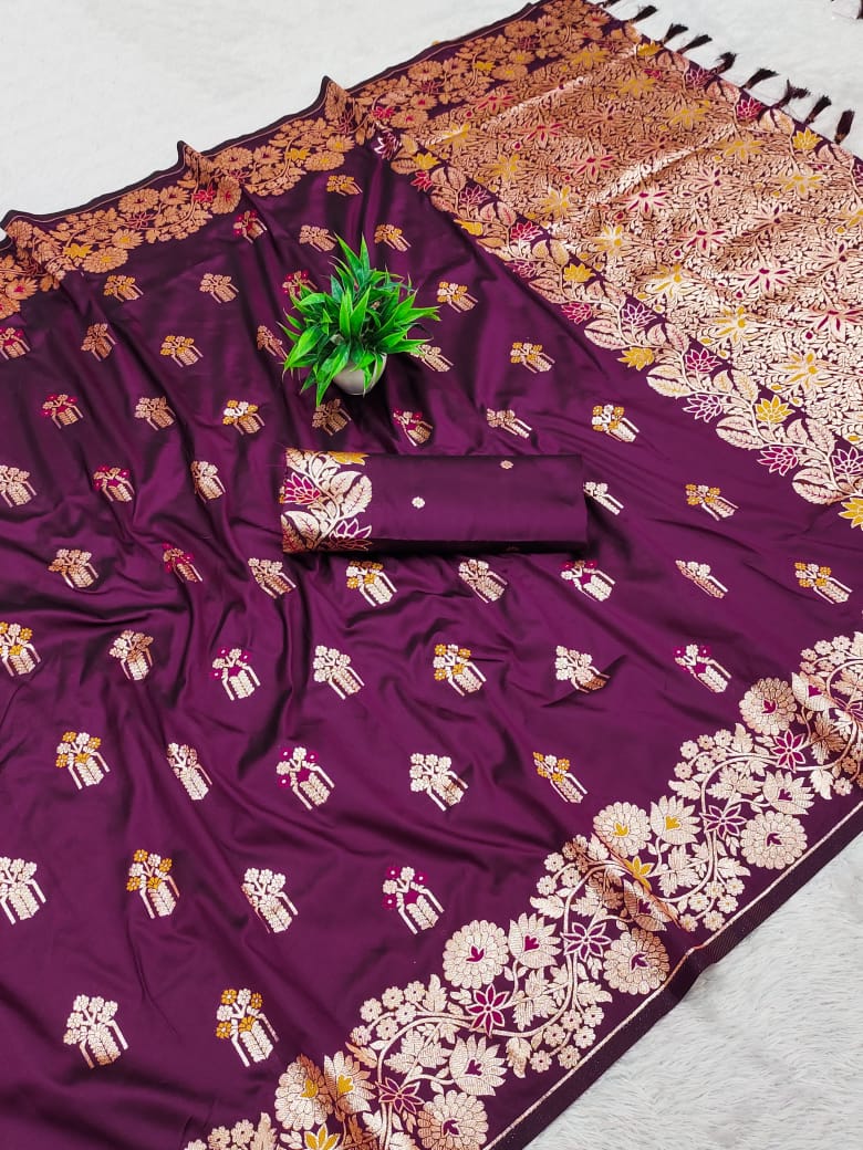 Banarasi Rao Mango Soft Silk Saree