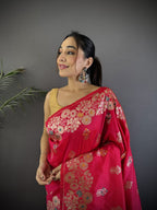 Banarasi Rao Mango Soft Silk Saree