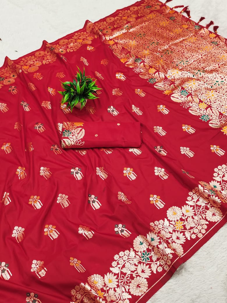 Banarasi Rao Mango Soft Silk Saree