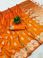 Banarasi Rao Mango Soft Silk Saree