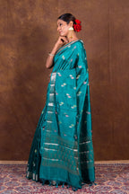 Banarasi Semi-Raw Mango Soft Silk Saree with All-Over Meena Buti