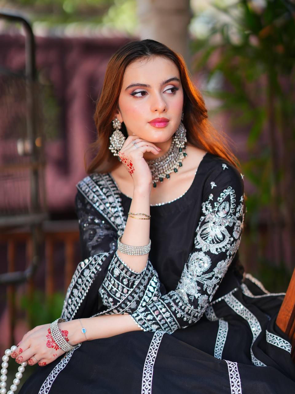 Elegant Black Viscose Velvet Lehenga Choli with Intricate Sequin Work