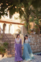 Elegant Full Sleeve Georgette Anarkali Gown with Intricate Sequins Embroidery