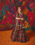 Nita Ambani Inspired Multi Coloured Lehenga choli set