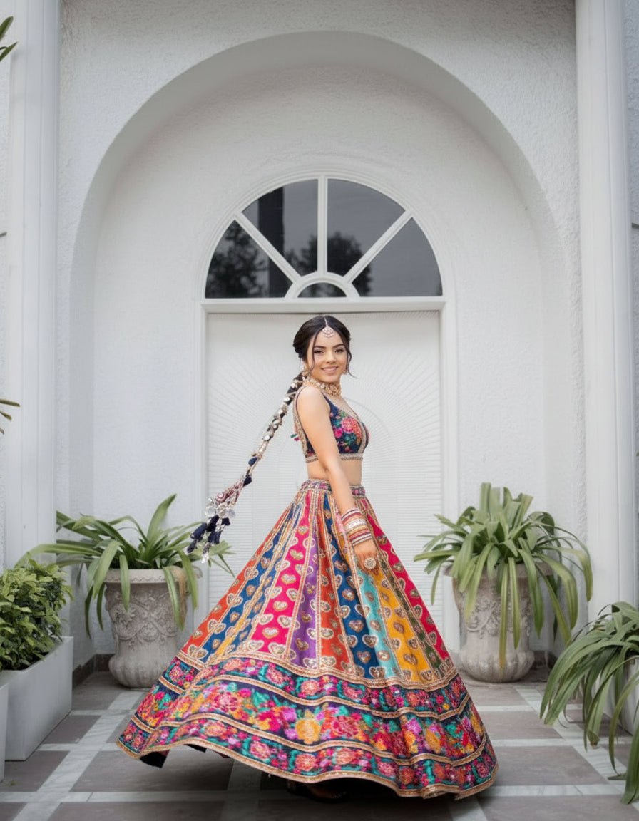 Nita Ambani Inspired Multi Coloured Lehenga choli set