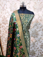 Premium  Banarasi Silk Unstitched Salwar Kameez  with Dupatta