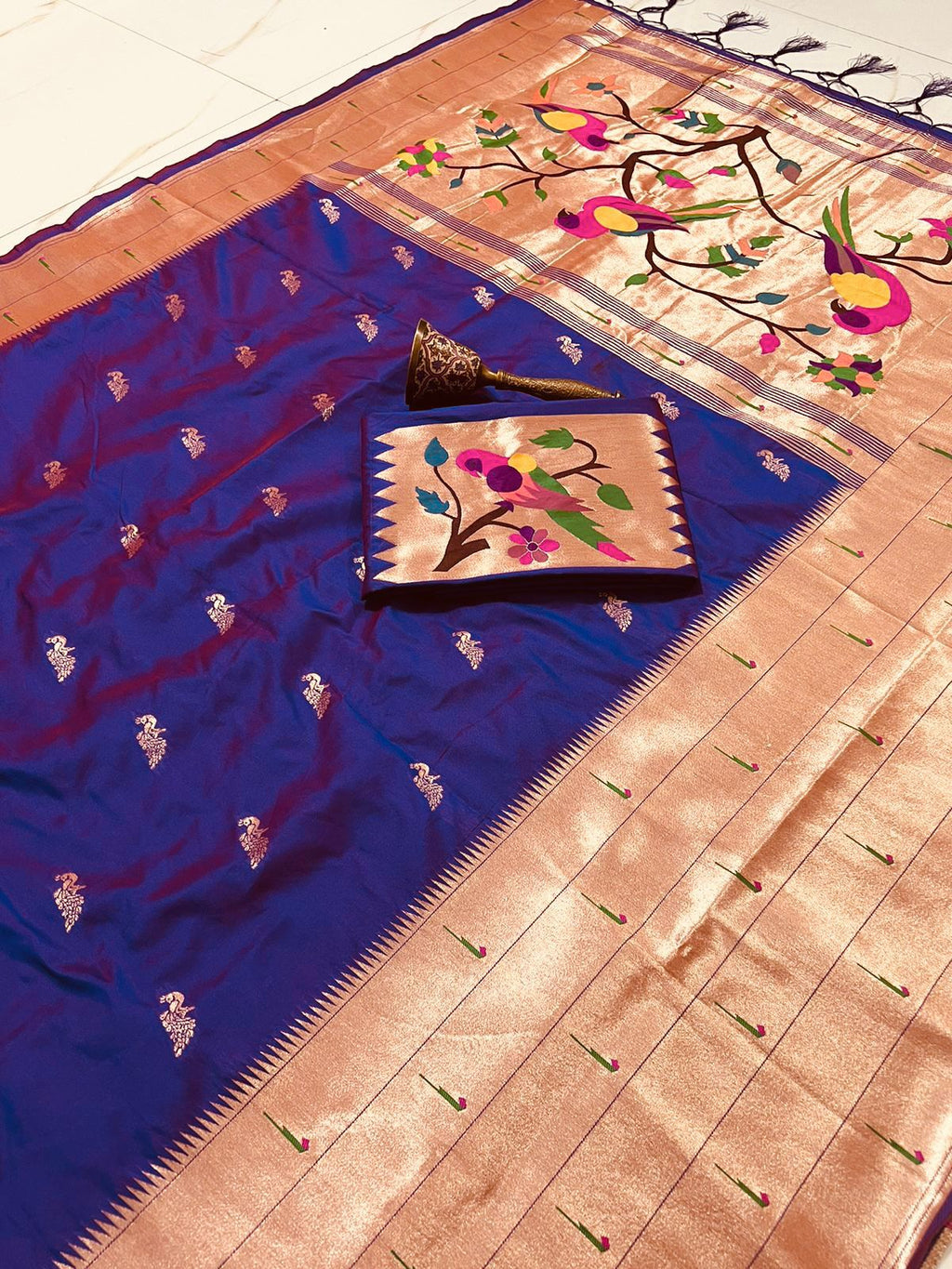 Pure Soft kanchivaram Paithani Silk Saree