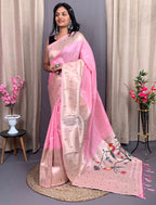 Pure Soft kanchivaram Paithani Silk Saree