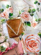 Pure Soft Tebby Silk Saree with Elegant Floral Prints and Heavy Handwork Border